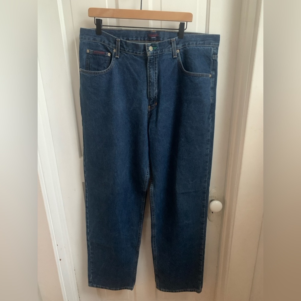 Men’s Tommy Hilfiger Freedom Jeans 38x34 Vintage 2000 Americana Y2K